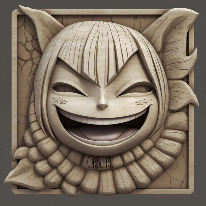 Happy from Fairy Tail Fairy Tail 4 stl model for CNC